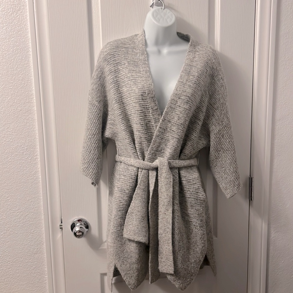 Aritzia Babaton Italian Mohair/wool/Alpaca blend Belted Cardigan XXS/XS